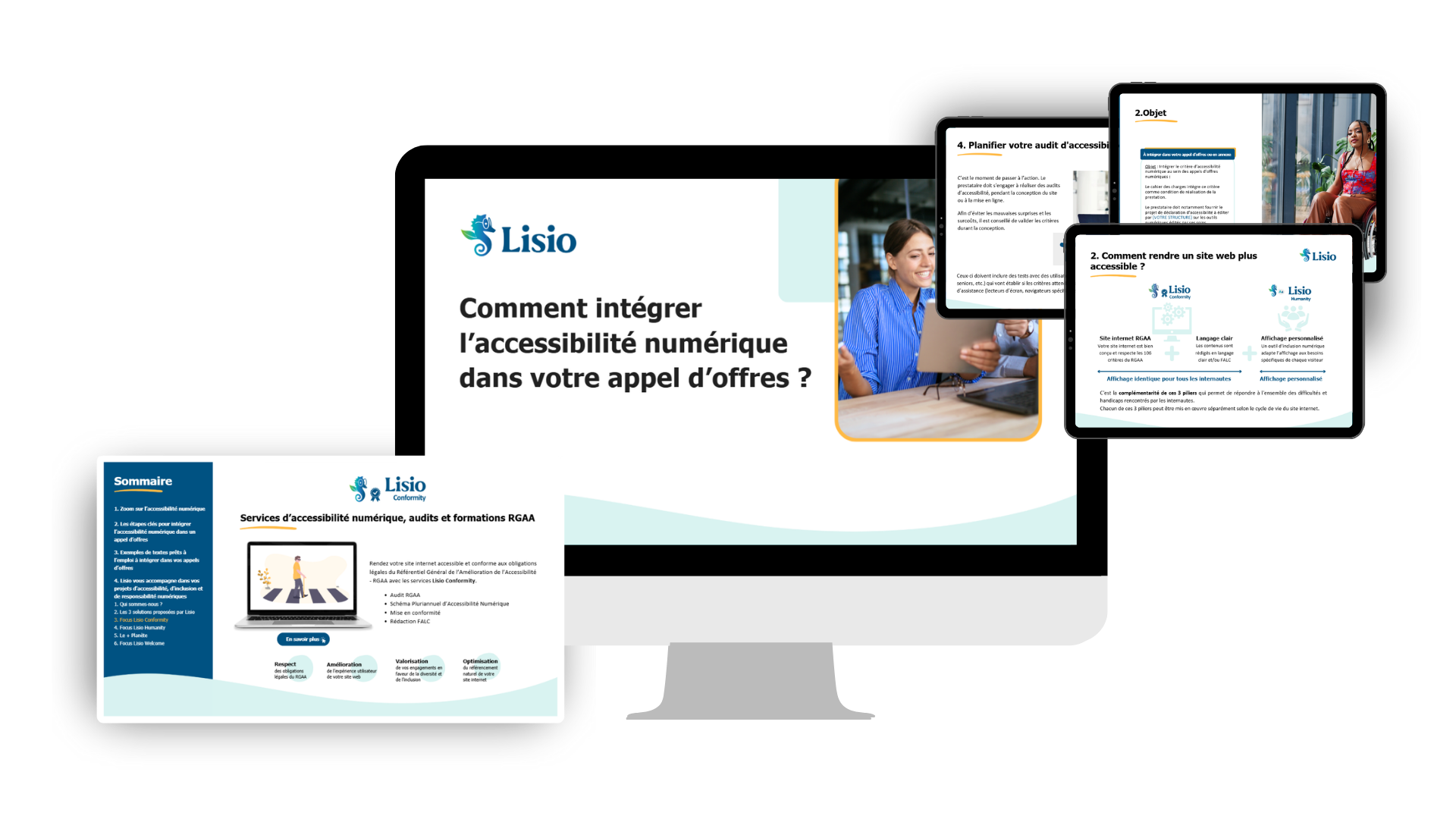 écran présentant le livre blanc "comment intégrer l'accessibilité numérique dans votre appel d'offre" écran présentant le livre blanc "comment intégrer l'accessibilité numérique dans votre appel d'offre"